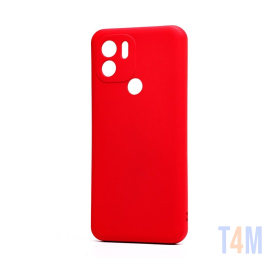 Funda de Silicona con Marco de Cámara para Xiaomi Redmi A1 Plus Rojo